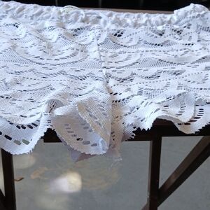 Miken High Waist White Lace Shorts Size Xl